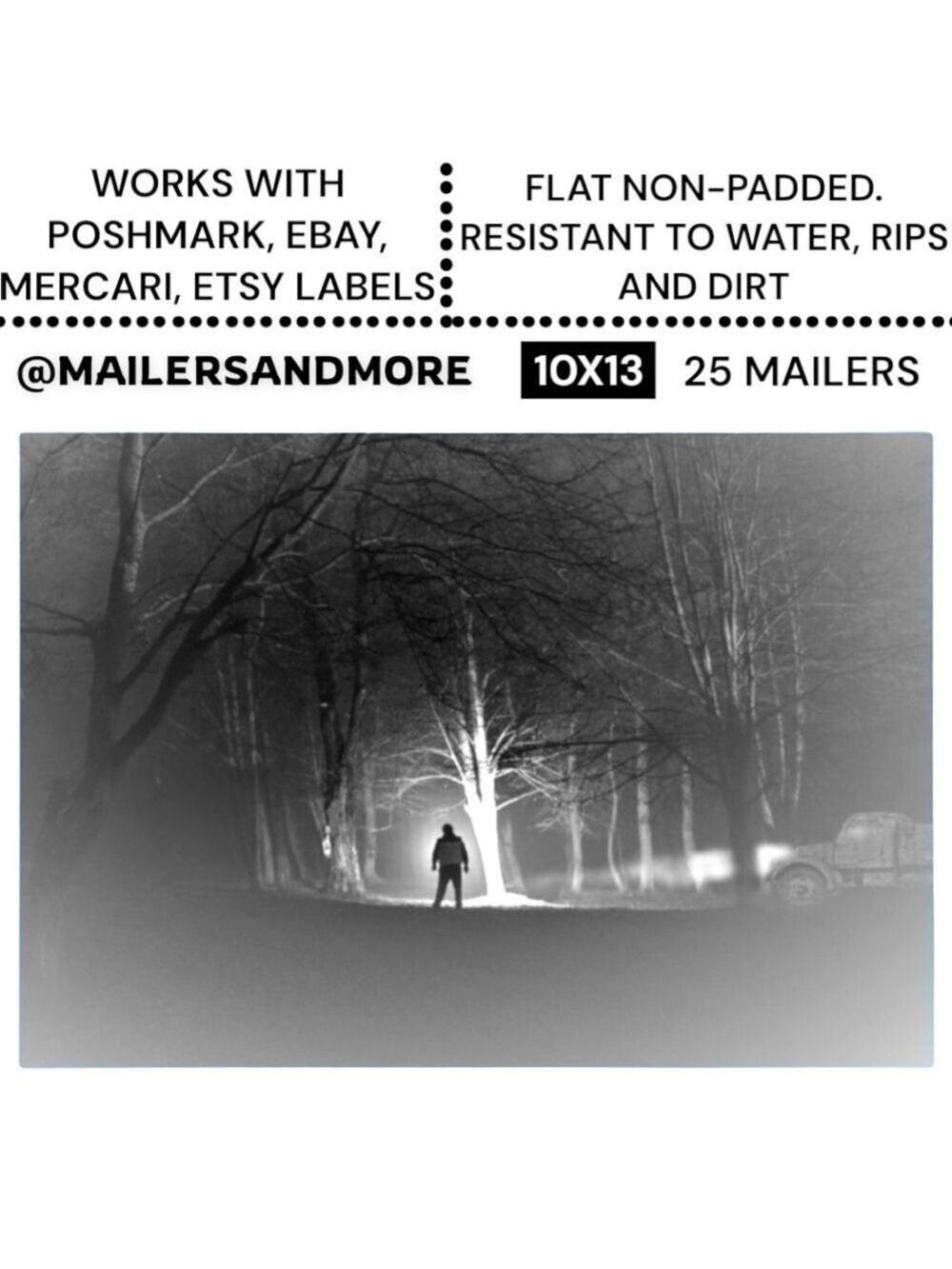 25 10X13 Midnight Creeps Poly Mailers PRICE FIRM Fall - Picture 2 of 15